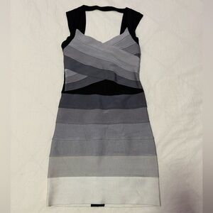 Herve Leger Ombré Bandage Mini Dress Women’s Size Small